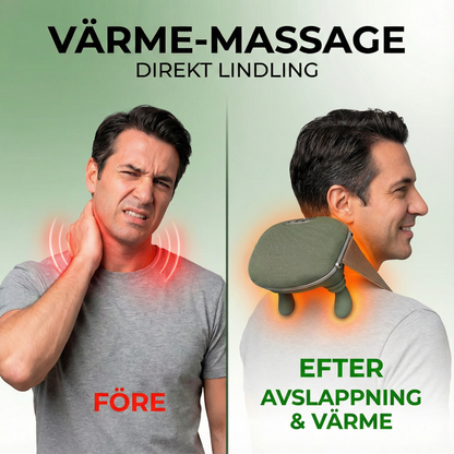 KomfortVibe NackTerapi+ Djupgående Nack & Axelmassör Med Värme